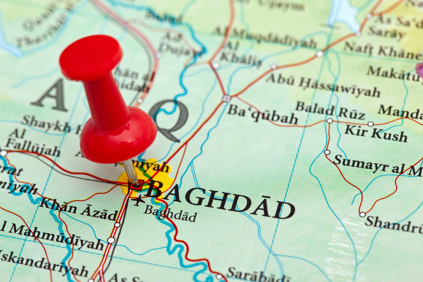 Baghdad Map, Iraq